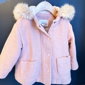 Zara 2-3 pea coat beautiful